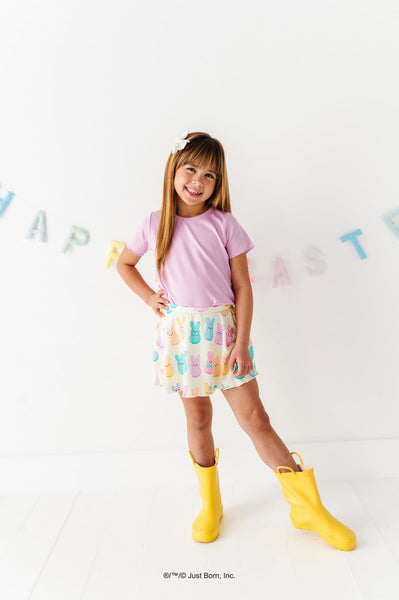 Lavender Lettuce Hem Top