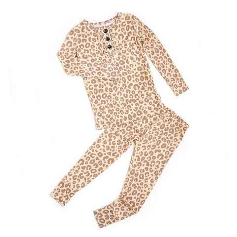 Amari Leopard Ruffle Lounge Set