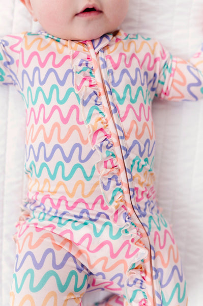 Squiggles Ruffle Convertible Romper