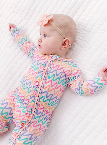 Squiggles Ruffle Convertible Romper