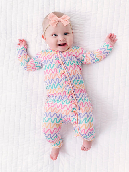 Squiggles Ruffle Convertible Romper