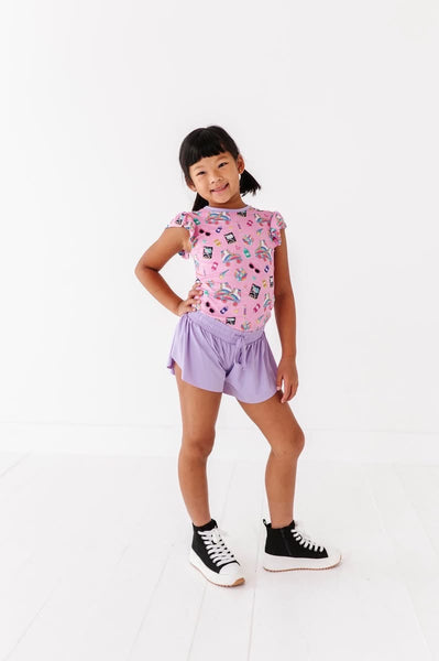 Lavender Butterfly Shorts