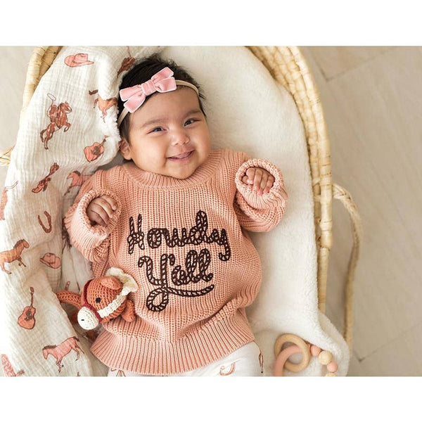 Sweater - Blush Howdy Y'all