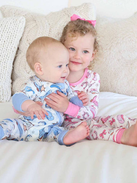 Rodeo Dreams Pink 2 Piece Pajama Set