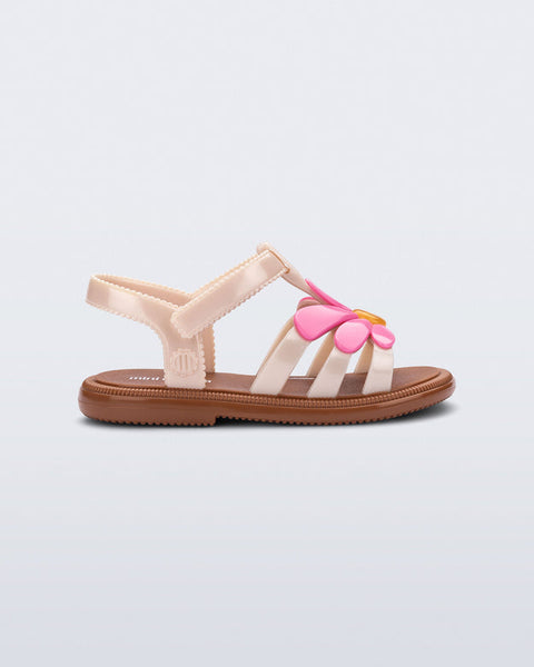 Hip Bloomy Sandal-Brown/Pink