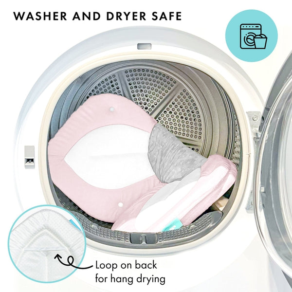 Lotus Baby Bath Seat- Pink/White/Gray