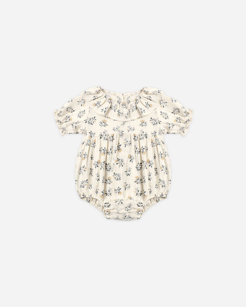 Collared Romper French Floral