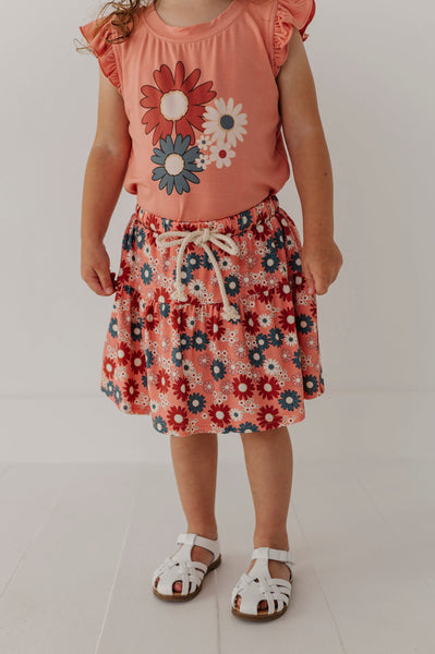 Zoey Daisy Skort Set