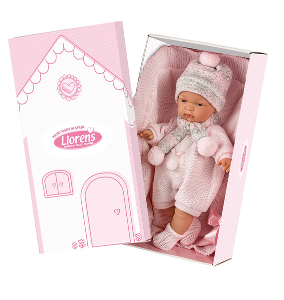 Tatiana 15" Crying Soft Body Doll with Blanket