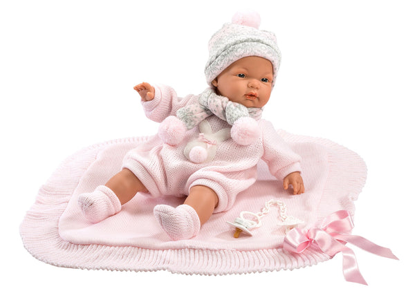 Tatiana 15" Crying Soft Body Doll with Blanket