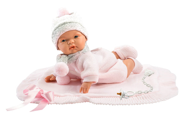 Tatiana 15" Crying Soft Body Doll with Blanket