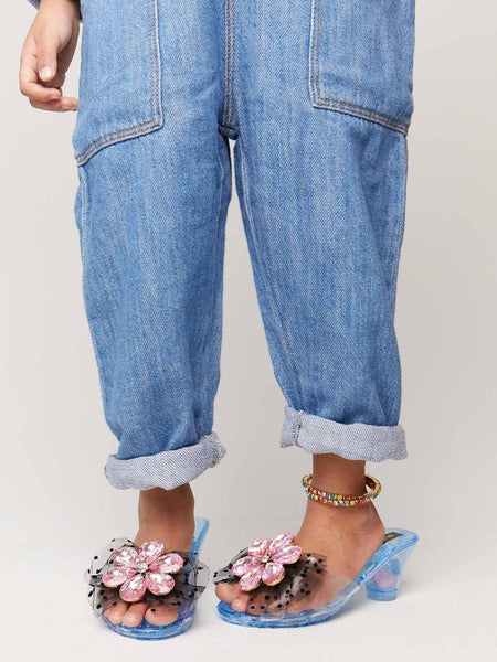 SS Pink Flower Gem Play Shoes