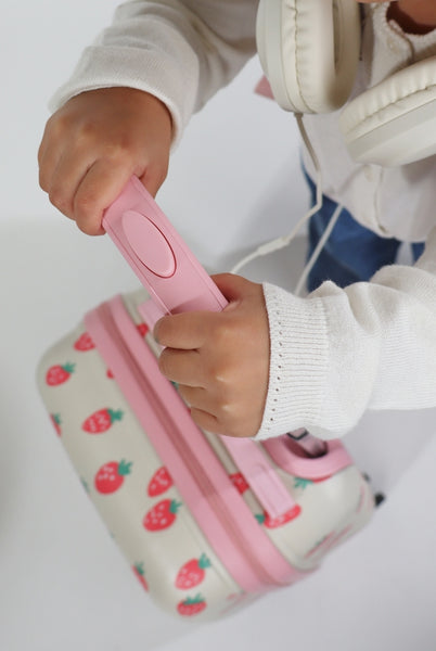 Itzy Explorer™ Suitcase - Strawberries + Cream