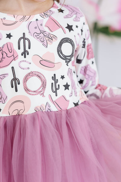 Wild West Long Sleeve Tutu Dress