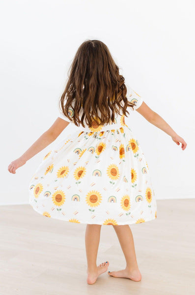 Sunflower Pocket Twirl Dress