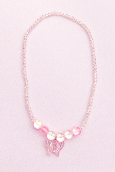 GP Boutique Holo Pink Crystal Necklace - 90420