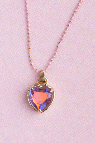 GP Boutique Chic Lilac Love Necklace