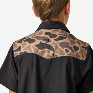 Black Gauge Camo Deer Season Performance Western Shirt