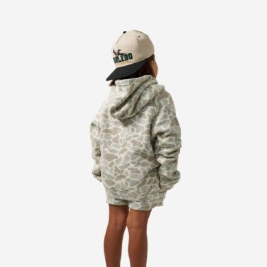 Classic Deer Camo Vintage Washed Hoodie