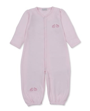 Gingham Rockers Converter Gown-Pink