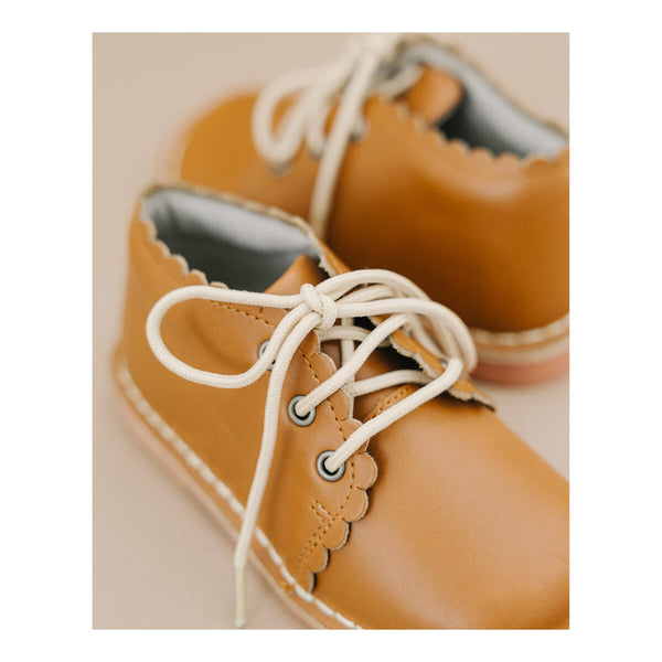 Georgie Scalloped Lace Up Boot