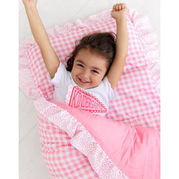 Sugar Bee Preschool Nap Mat - Pink Gingham