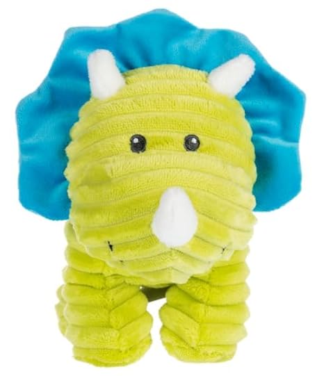 Ganz Rumples Lime Green Triceratops Dino w/Rattle