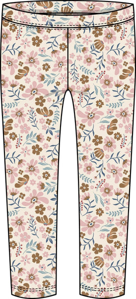 2 Piece Girls Horse Top & Flower Leggings