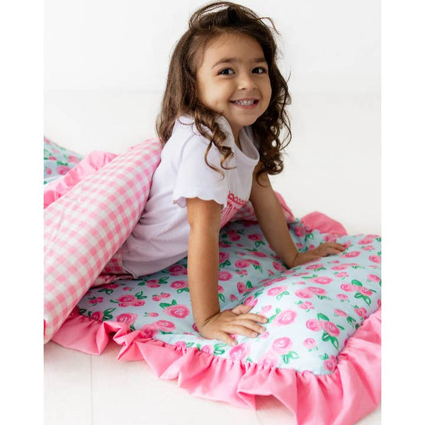 Sugar Bee Preschool Nap Mat - Girls Watercolor Roses