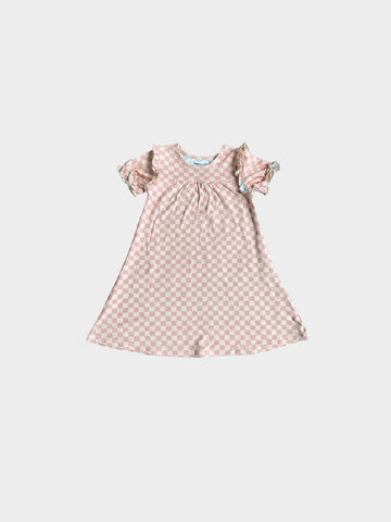 Pink Lemonade Checkered Night Gown