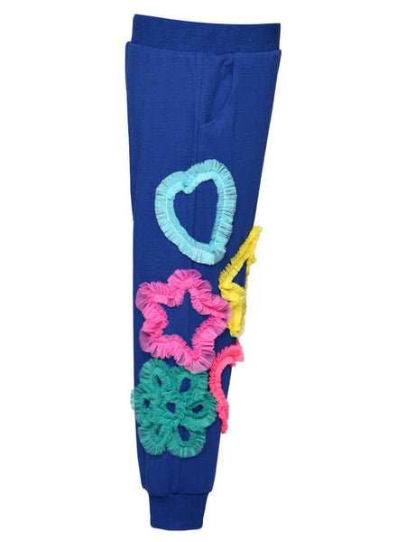 Mesh Heart, Star, Flower Detail Jogger Set