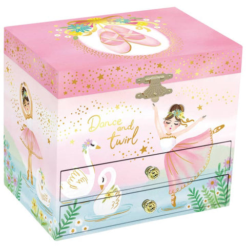 Musical 2 Drawer Jewelry Box - Ballerina