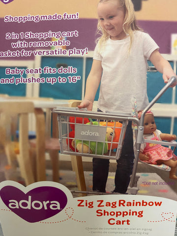 Adora Zig Zag Rainbow Shopping Cart