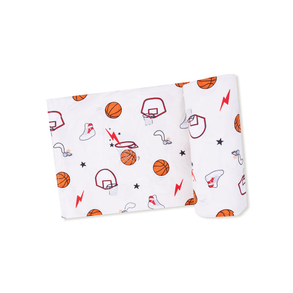 Basketball Uni Swaddle Blanket