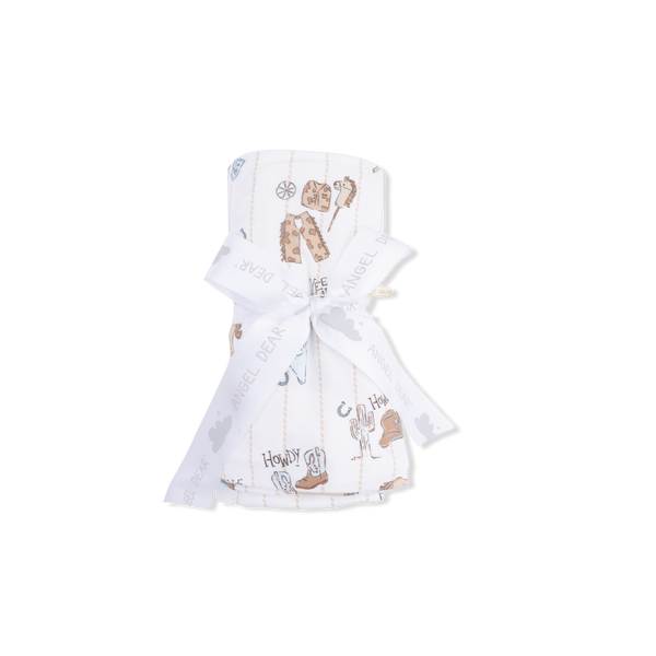 Cowboy Nursery  Swaddle Blanket