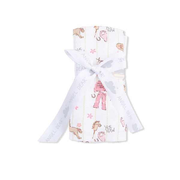 Cowgirl Nursery  Swaddle Blanket