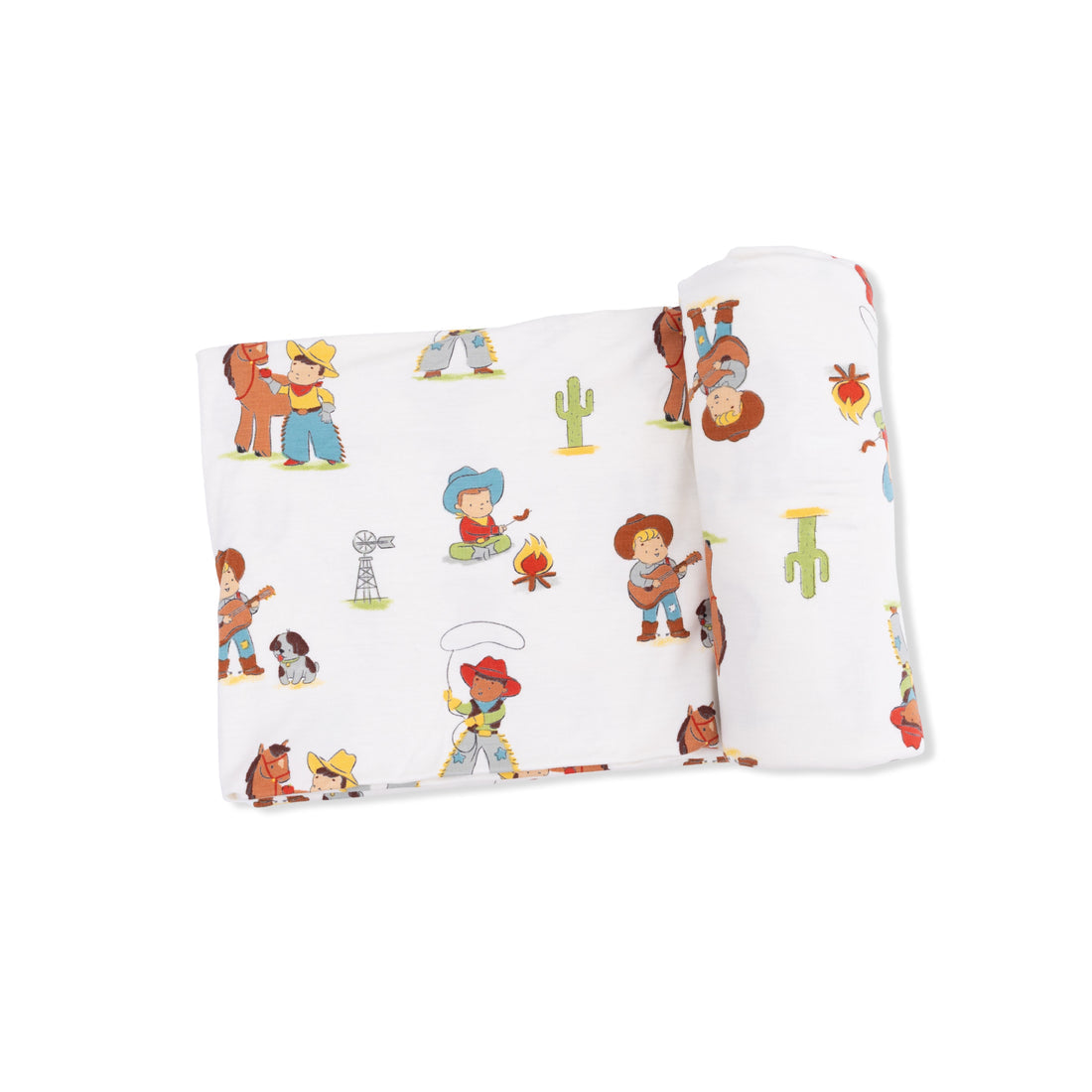 Vintage Cowboys Swaddle Blanket