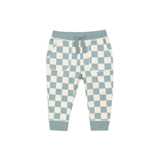 Hoodie And Jogger - Checkerboard Gray Mist