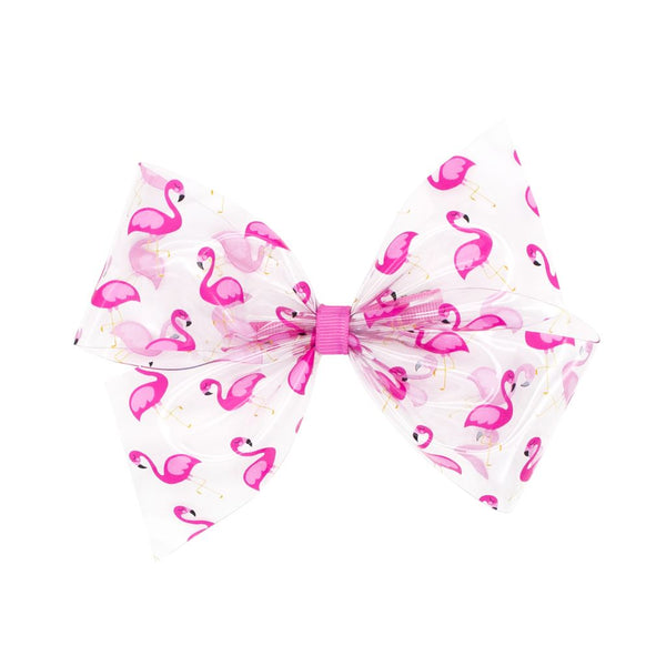 Wee Splash Printed Vinyl 2-Loop King Hair Bow