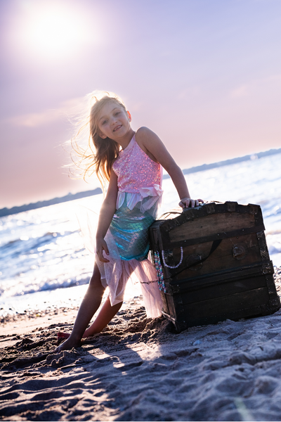Great Pretenders Misty Mermaid Dress - Pink/Mint