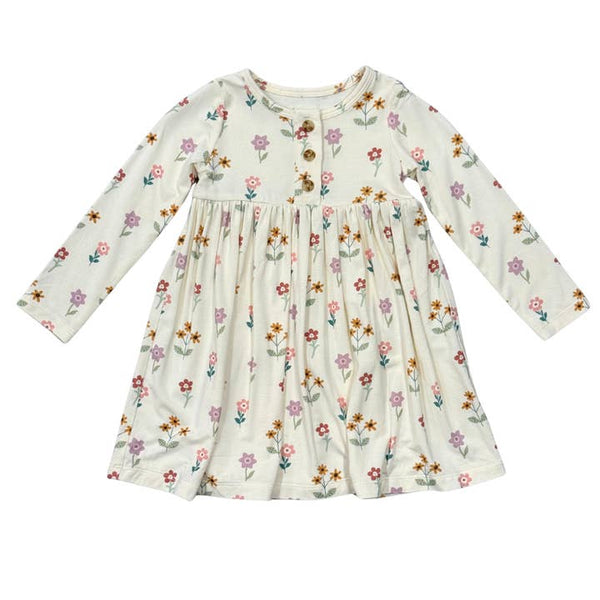 Meadow Bloom Henley Dress and Leggings