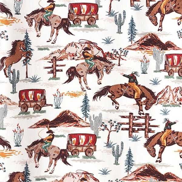 Western Spirit Cowboy Bamboo Stroller Blanket