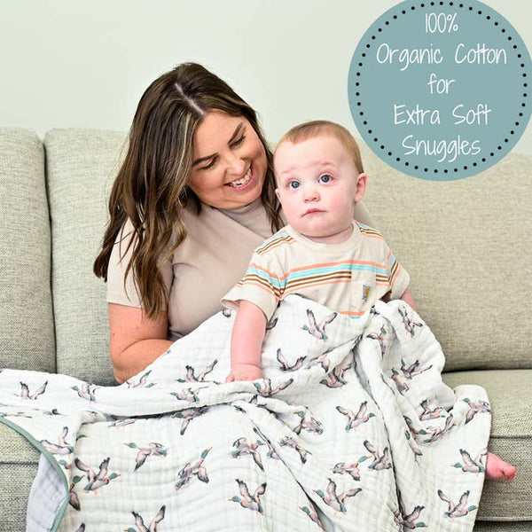 Quackin'up Baby Toddler Muslin Blanket