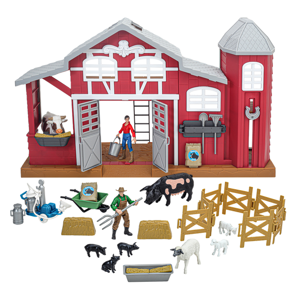38-Piece Dairy Barn Playset