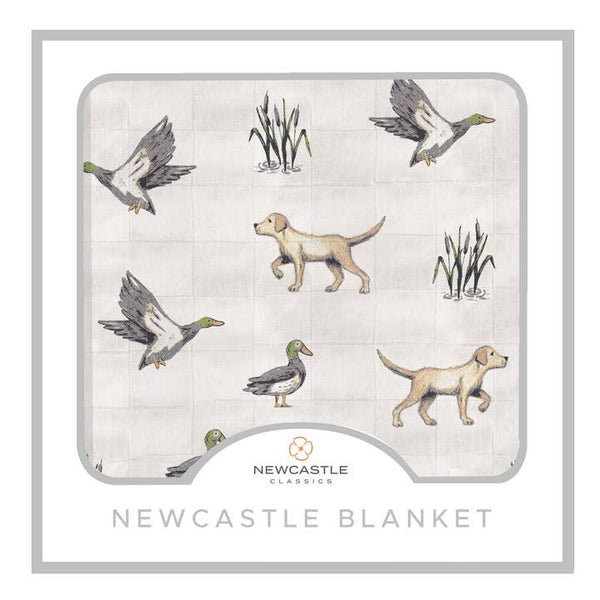 Lab & Ducks Bamboo Blanket