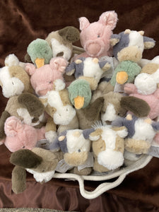 Farm Plush Rattle Pals