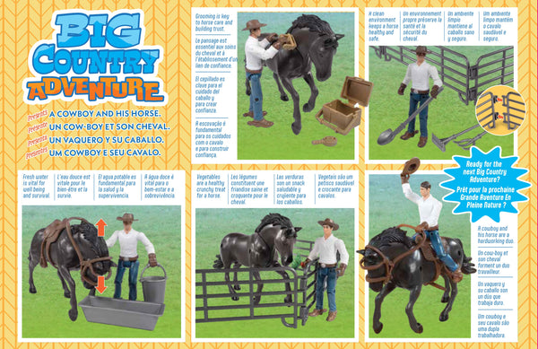 Big Country Adventure 20-Piece Horse with Cowboy Playset