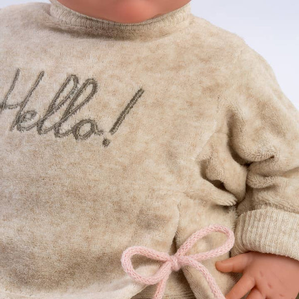 Briana - Soft Body Crying Newborn Doll with Cushion