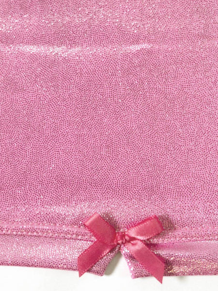 Pink Shimmer Girls Spandex Shorts