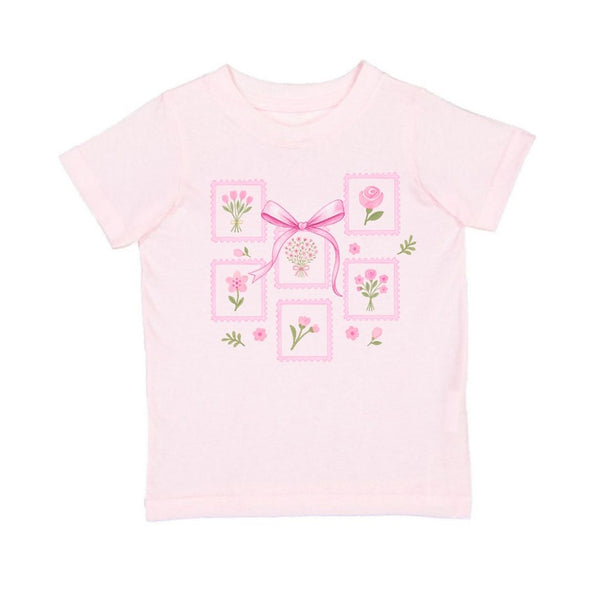 Bouquet Bow Short Sleeve T-Shirt - Ballet
